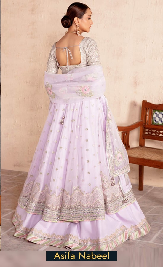 Asifa Nabeel Embroidered Chiffon Ghazal SF Dress (4)