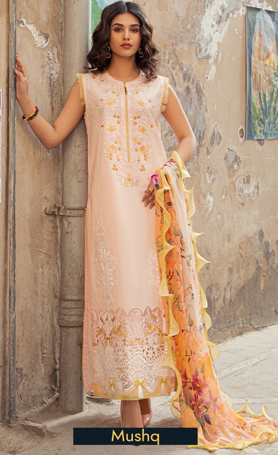 Buy Mushq Embroidered Lawn Natalia 6A Dress Now