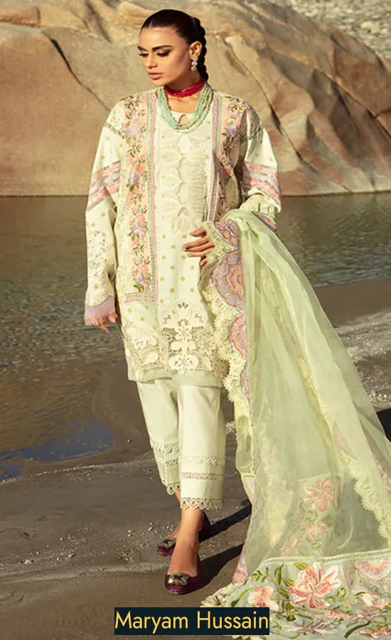 Embroidered-Lawn MINT-3