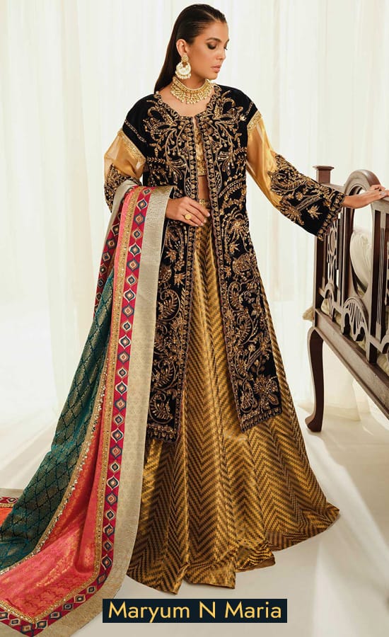 Maryum N Maria Embroidered Velvet Hayal Dress (1)