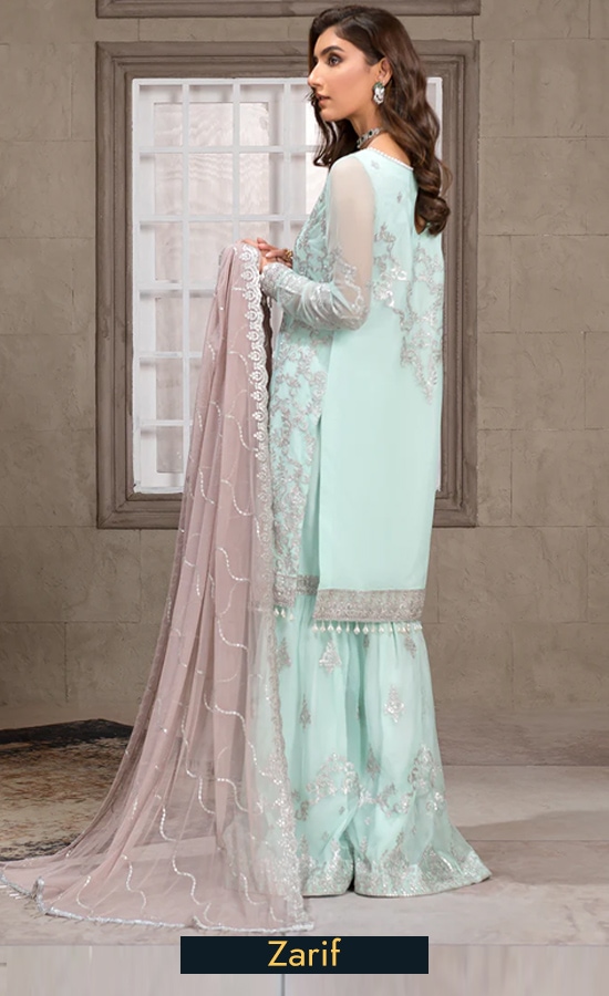 Zarif Embroidered Net ZF08 Dress (2) Zarif Embroidered Net ZF08 Dress (2)