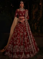 Red Bridal Lehenga