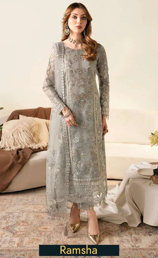 Embroidered Organza - E 108 Embroidered Organza - E 108