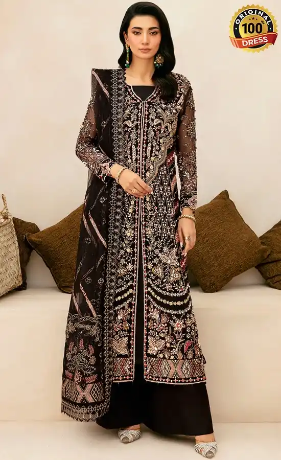 Black Colour Salwar Kameez For Wedding Guests (2) Black Colour Salwar Kameez For Wedding Guests (2)