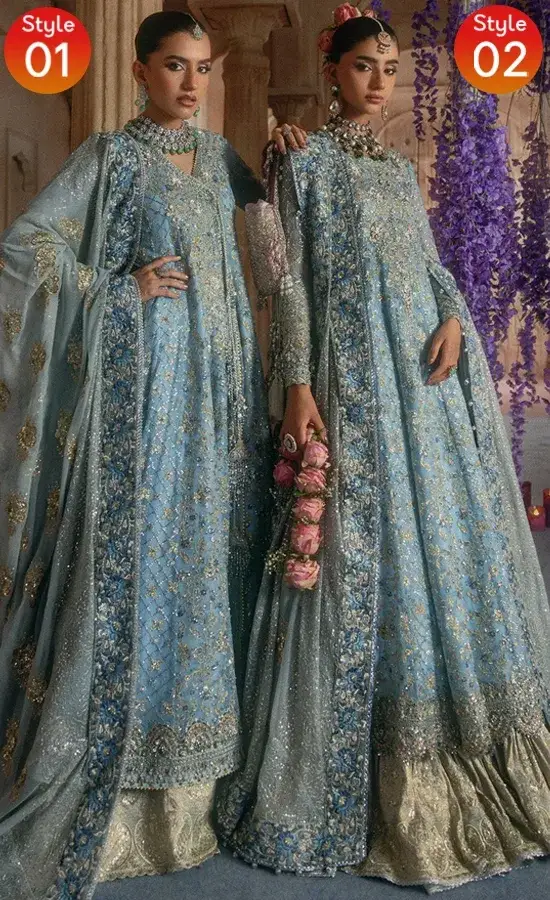 Angrakha Style Frock For Wedding Guests Angrakha style frock for wedding guests with elegant embroidery, chatta patti and tassel detailing