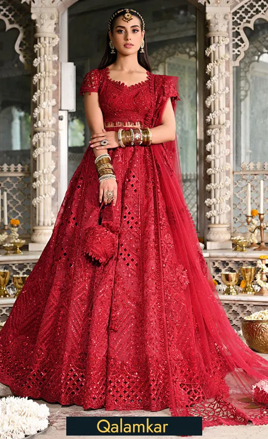Red Colour Lehenga Choli For Wedding Guests Red Colour Lehenga Choli For Wedding Guests