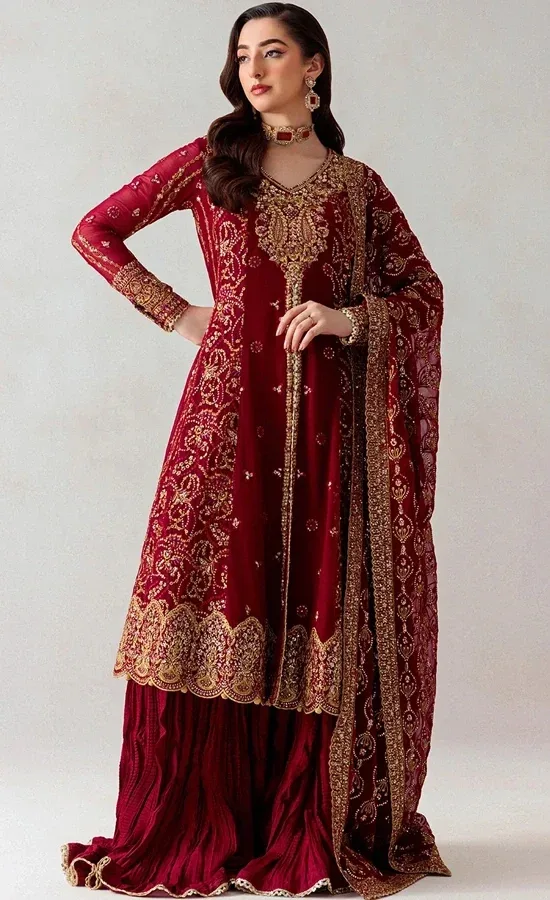 Maroon Colour Shalwar Kameez For Wedding Guestss (1) Maroon Colour Shalwar Kameez For Wedding Guestss (1)