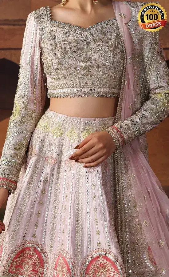 Indo Western ghagra for wedding guests with elegant embroidery and festive detailing