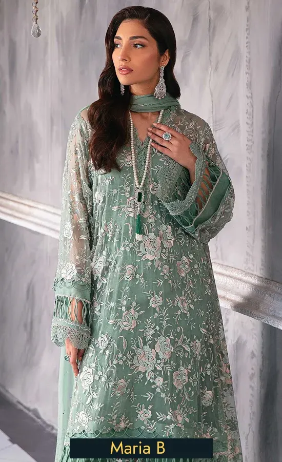 Maria B Saree For Wedding Guestss (1)