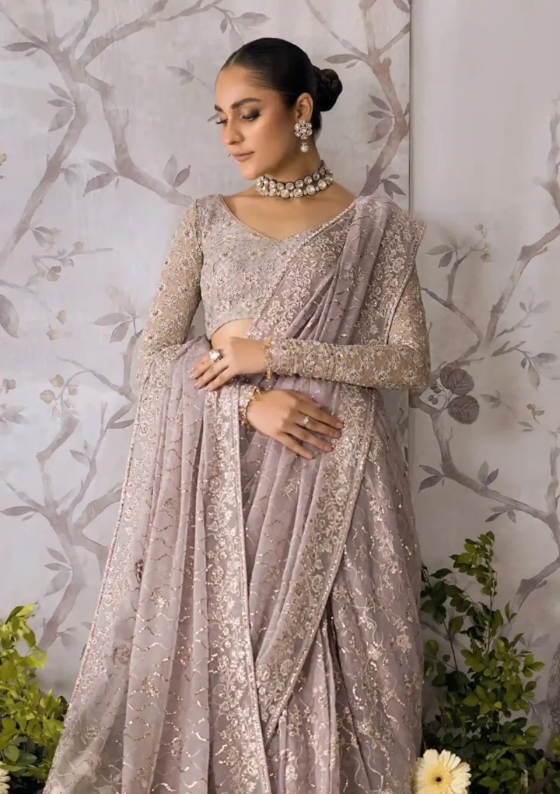 Lilac Saree For Wedding Guestsss (2)