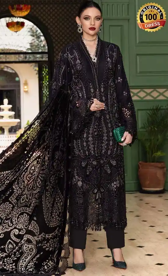 Embroidered Velvet WL-1307 Dress (4) Embroidered Velvet WL-1307 Dress (4)