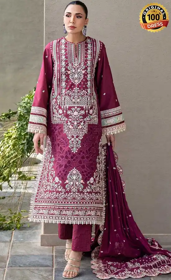 Akbar Aslam Embroidered Lawn Ametta Dress (1) Akbar Aslam Embroidered Lawn Ametta Dress (1)