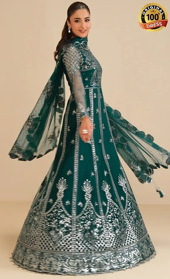 Alizeh PK Embroidered Net Janaan Dress (3)