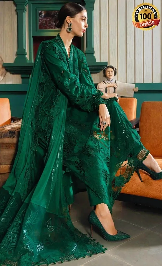 Maria B Embroidered Lawn EL-26-04 Dress (1)
