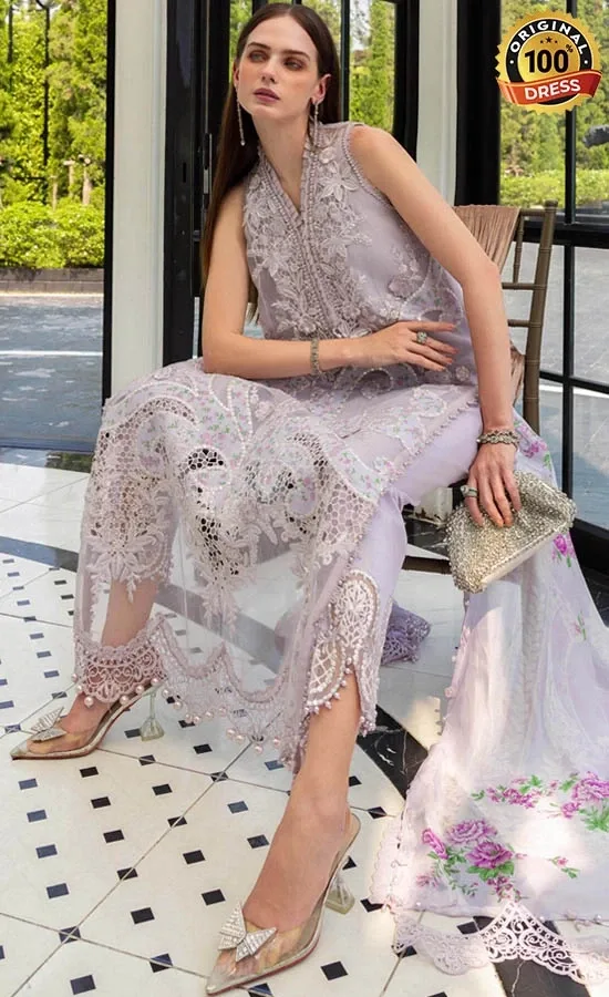 Maria B Embroidered Lawn EL-26-12 Dress (4)