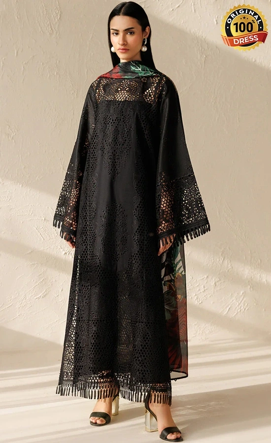 Baroque PK Embroidered Lawn UF-4521 Dress (3) Baroque PK Embroidered Lawn UF-4521 Dress (3)