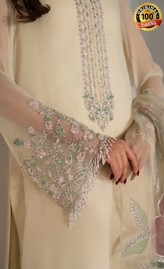 Iznik PK Embroidered Chiffon UE-413 Dress (3)