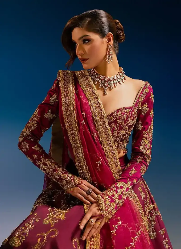 Ahmed Sultan Burgundy Lehenga Choli (Inspired Version) Video