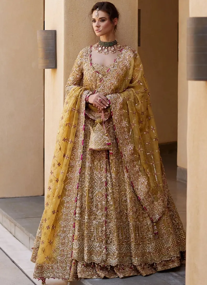 Kanwal Malik Mustard Lehenga for Mehndi (Inspired Version) Video