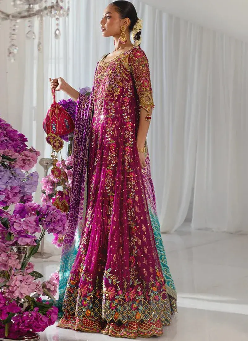 Purple Engagement Dress – Gold Embroidery (Inspired Version) Video
