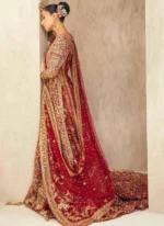 Farshi Lehenga with Long Shirt – Deep Red Video